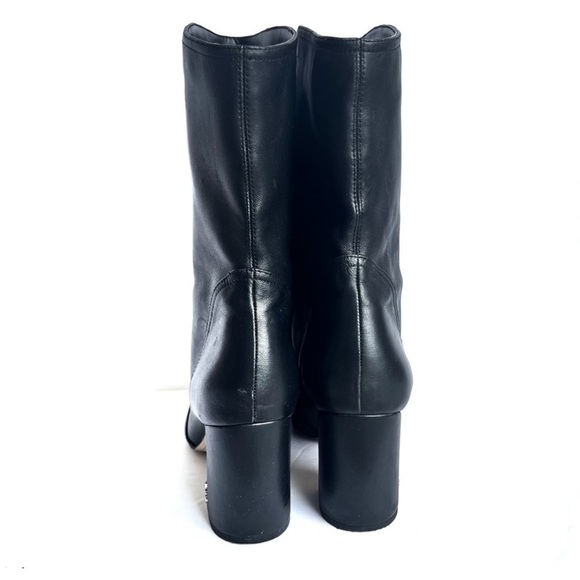 Sam Edelman Black boots Classic Hartley Mid Calf Dress Bootie Block Heel sz 9.5 - Picture 10 of 16